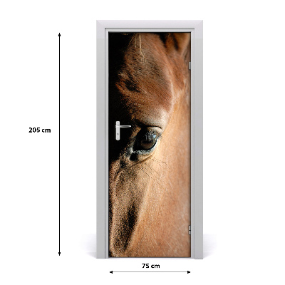 Self-adhesive door sticker Wall horse