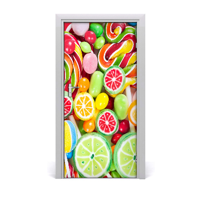 Self-adhesive door sticker Colorful candies