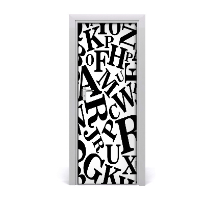 Door wallpaper Home alphabet