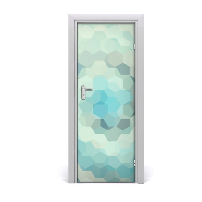 Self-adhesive door sticker Abstraction background