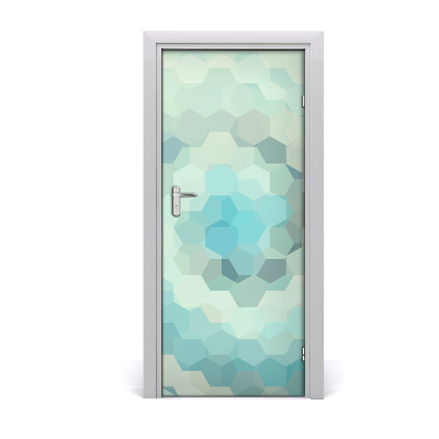 Self-adhesive door sticker Abstraction background