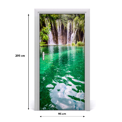 Door wallpaper Plitvice lakes