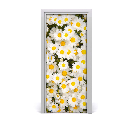 Self-adhesive door sticker Daisy flowers