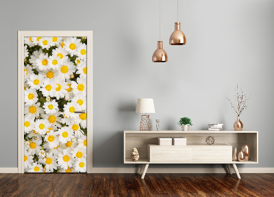 Self-adhesive door sticker Daisy flowers