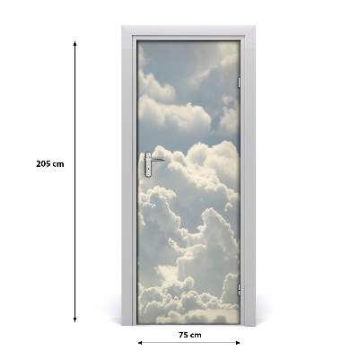 Door wallpaper Landscapes of clouds