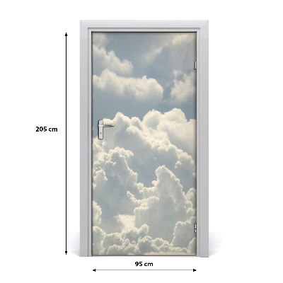 Door wallpaper Landscapes of clouds