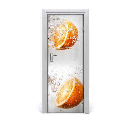 Self-adhesive door sticker Oranges