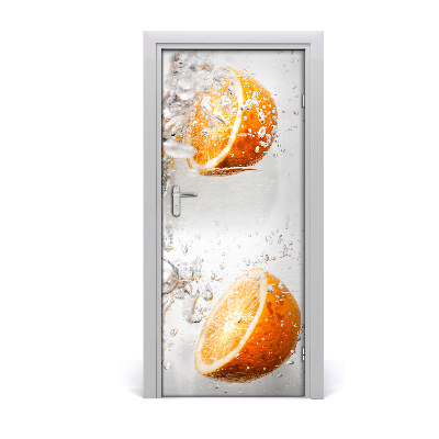 Self-adhesive door sticker Oranges