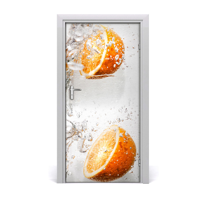 Self-adhesive door sticker Oranges