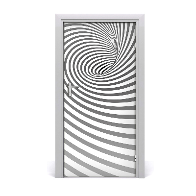 Self-adhesive door sticker Spiral with stripes