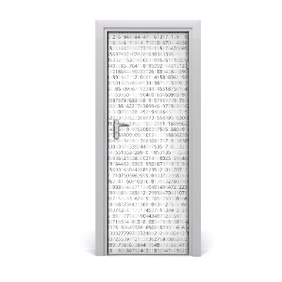 Door wallpaper Binary code