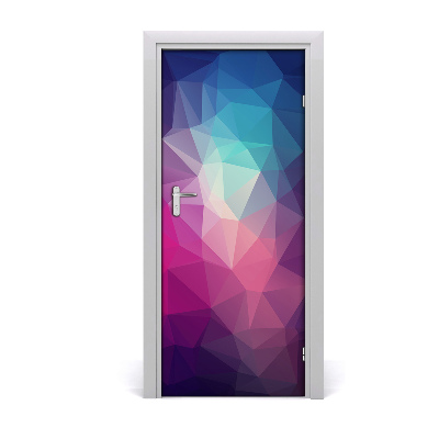 Self-adhesive door sticker Abstraction background