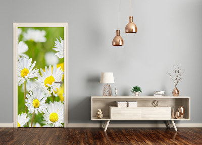 Self-adhesive door sticker Daisies