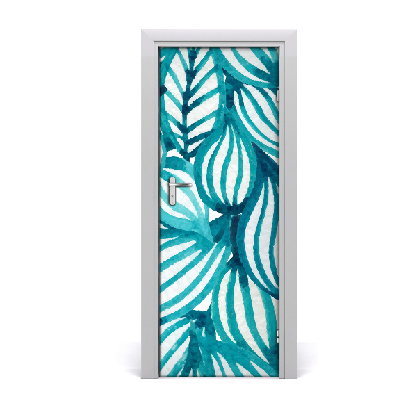 Self-adhesive door wallpaper Leaves