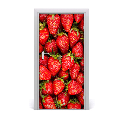 Self-adhesive door sticker Strawberries