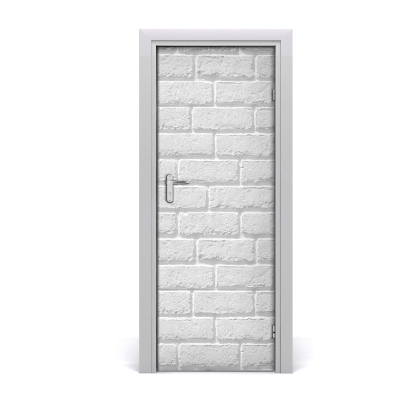 Door wallpaper Brick wall