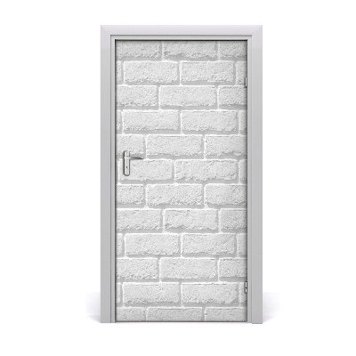 Door wallpaper Brick wall