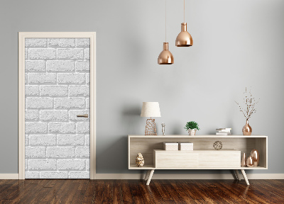 Door wallpaper Brick wall