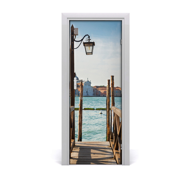 Self-adhesive door wallpaper Venice italy