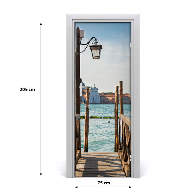 Self-adhesive door wallpaper Venice italy