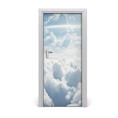 Door wallpaper Flight over the clouds