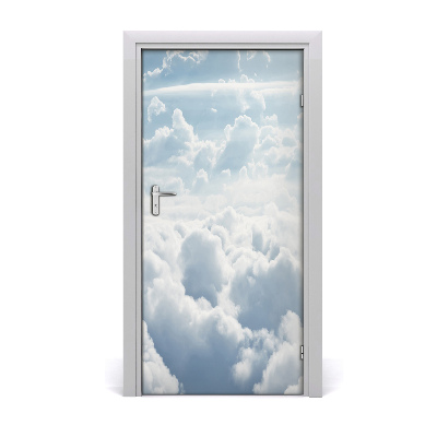 Door wallpaper Flight over the clouds