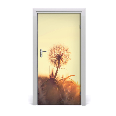 Self-adhesive door sticker Dandelion