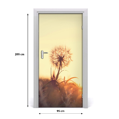 Self-adhesive door sticker Dandelion