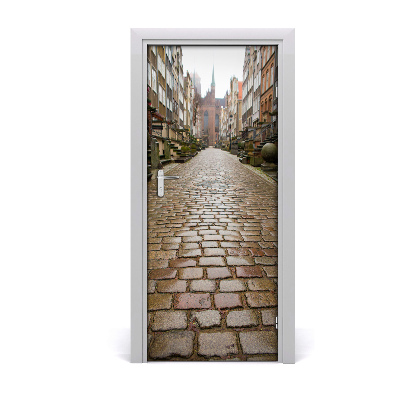 Self-adhesive door wallpaper Gdansk poland