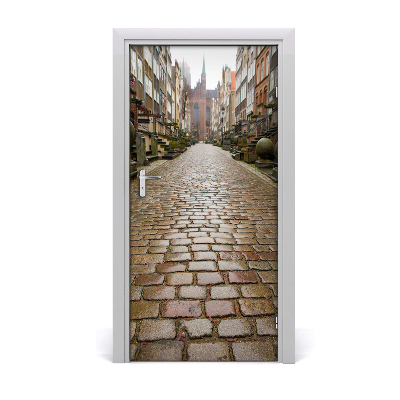 Self-adhesive door wallpaper Gdansk poland