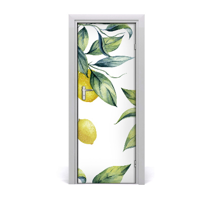 Self-adhesive door sticker Lemons