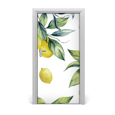 Self-adhesive door sticker Lemons