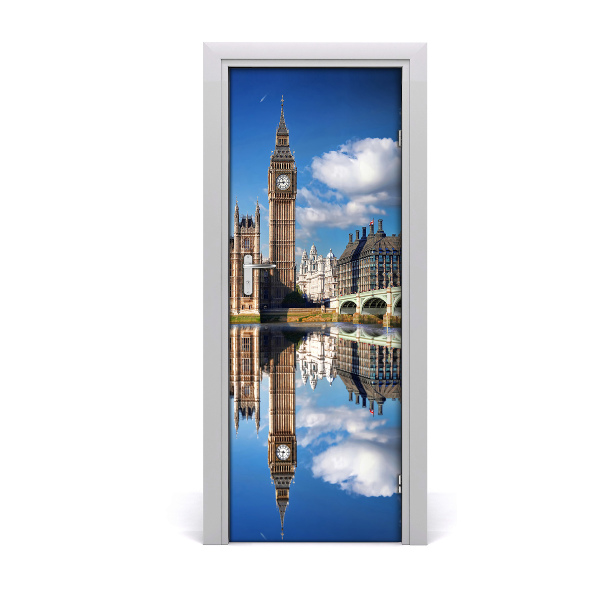 Self-adhesive door wallpaper Big ben london