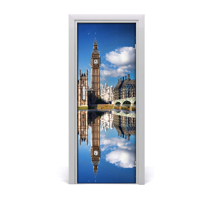 Self-adhesive door wallpaper Big ben london