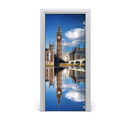 Self-adhesive door wallpaper Big ben london