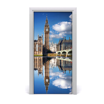 Self-adhesive door wallpaper Big ben london