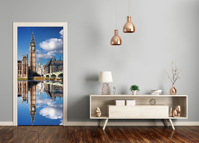 Self-adhesive door wallpaper Big ben london