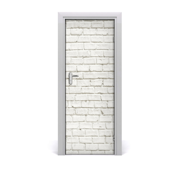 Door wallpaper Brick wall