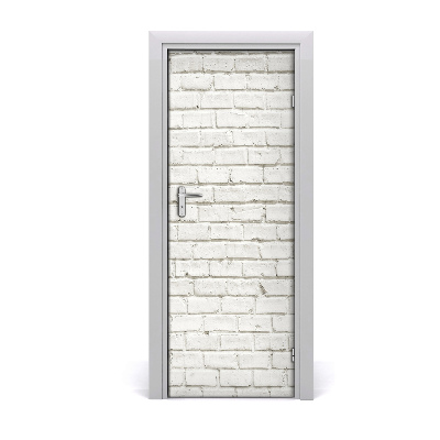 Door wallpaper Brick wall