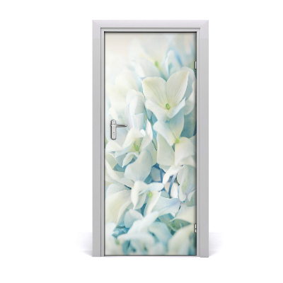 Self-adhesive door sticker Hydrangea flower