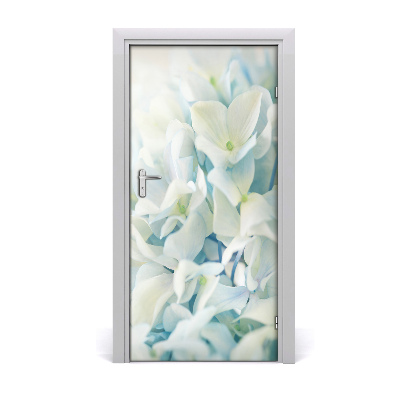 Self-adhesive door sticker Hydrangea flower