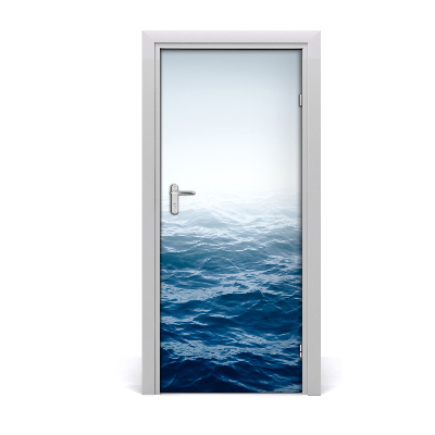 Door wallpaper Sea waves