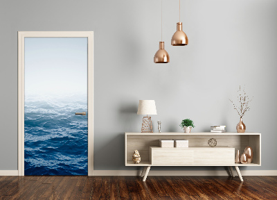 Door wallpaper Sea waves