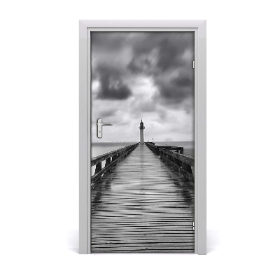 Self-adhesive door wallpaper Lighthouse