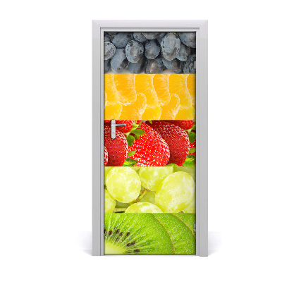 Self-adhesive door sticker Fruits