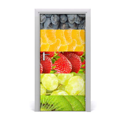 Self-adhesive door sticker Fruits