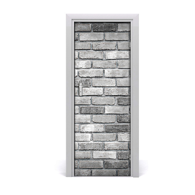 Door wallpaper Brick wall