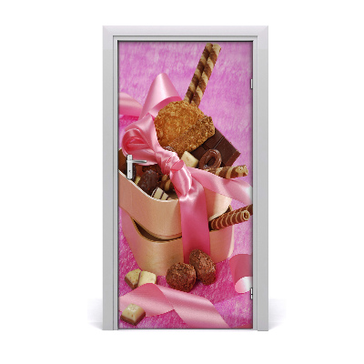 Self-adhesive door sticker Sweets