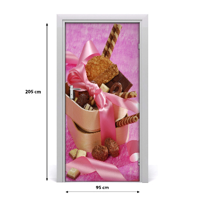 Self-adhesive door sticker Sweets