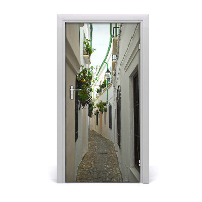 Self-adhesive door wallpaper Streets of andalusia